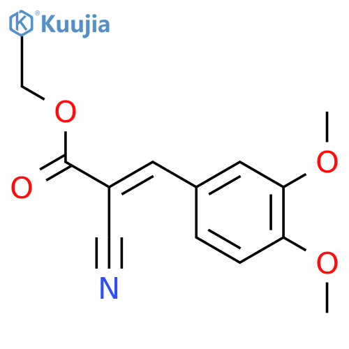 Ethyl (2Z)-2-Cyano-3-(3,4-dimethoxyphenyl)prop-2-enoate structure