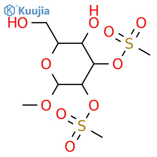 a-D-Glucopyranoside, methyl,2,3-dimethanesulfonate structure