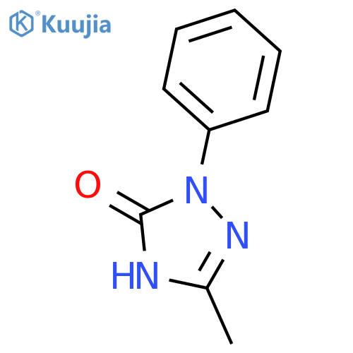 3-methyl-1-phenyl-4,5-dihydro-1H-1,2,4-triazol-5-one structure