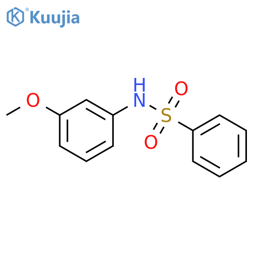 Benzenesulfonamide,N-(3-methoxyphenyl)- structure