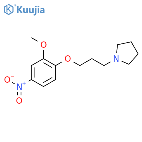 Pyrrolidine, 1-[3-(2-methoxy-4-nitrophenoxy)propyl]- structure