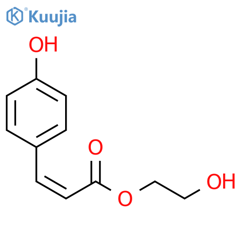 2-Propenoic acid, 3-(4-hydroxyphenyl)-, 2-hydroxyethyl ester, (2Z)- structure
