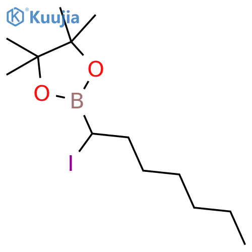 1,3,2-Dioxaborolane, 2-(1-iodoheptyl)-4,4,5,5-tetramethyl- structure