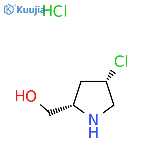 [(2S,4S)-4-Chloropyrrolidin-2-yl]methanol;hydrochloride structure