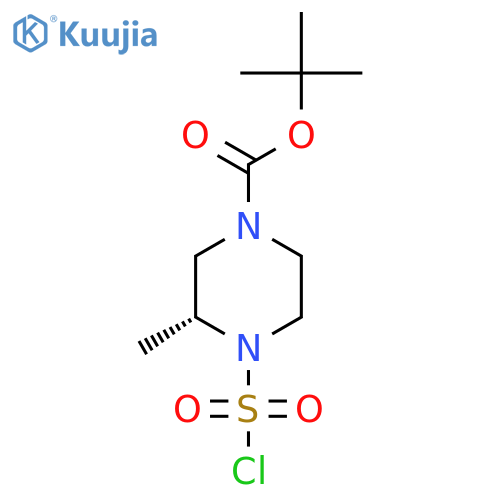 Tert-butyl (3R)-4-chlorosulfonyl-3-methylpiperazine-1-carboxylate structure