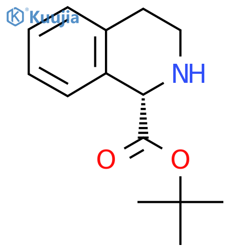 Tert-butyl (1S)-1,2,3,4-tetrahydroisoquinoline-1-carboxylate structure