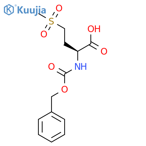 (2S)-2-{[(benzyloxy)carbonyl]amino}-4-methanesulfonylbutanoic acid structure
