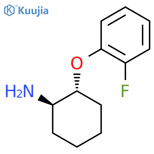 rac-(1R,2R)-2-(2-fluorophenoxy)cyclohexan-1-amine structure
