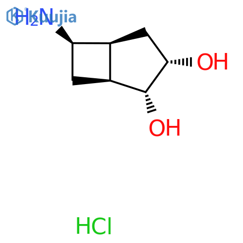 (1S,2R,3S,5S,6R)-6-Aminobicyclo[3.2.0]heptane-2,3-diol;hydrochloride structure