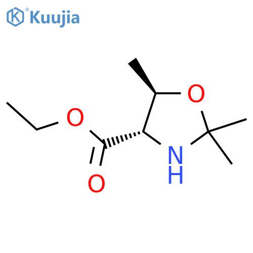 Ethyl (4S,5R)-2,2,5-trimethyl-1,3-oxazolidine-4-carboxylate structure