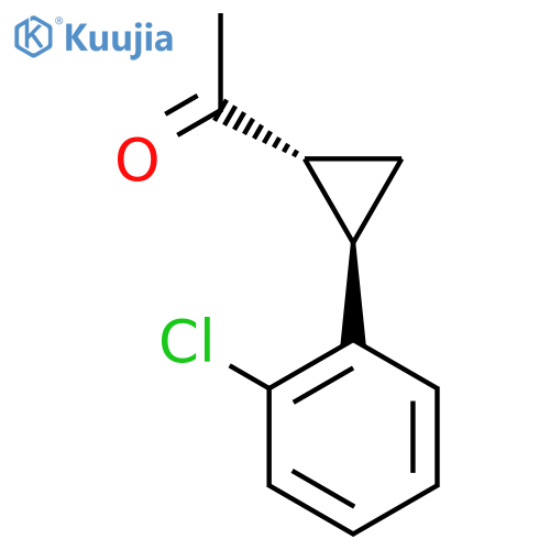 1-[(1R,2R)-2-(2-chlorophenyl)cyclopropyl]ethanone structure