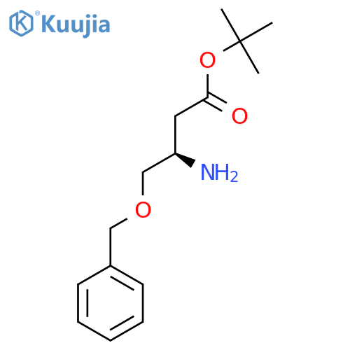 Tert-butyl (3R)-3-amino-4-phenylmethoxybutanoate structure