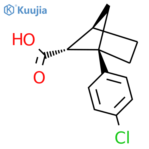 (1R,4R,5R)-1-(4-Chlorophenyl)bicyclo[2.1.1]hexane-5-carboxylic acid structure