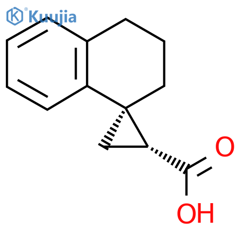 (1'R,4R)-Spiro[2,3-dihydro-1H-naphthalene-4,2'-cyclopropane]-1'-carboxylic acid structure
