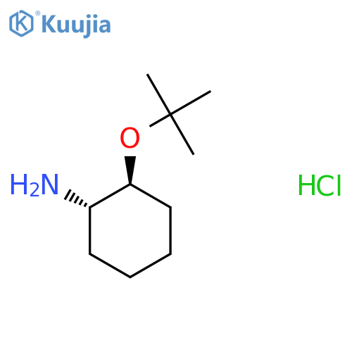 (1S,2S)-2-[(2-Methylpropan-2-yl)oxy]cyclohexan-1-amine;hydrochloride structure