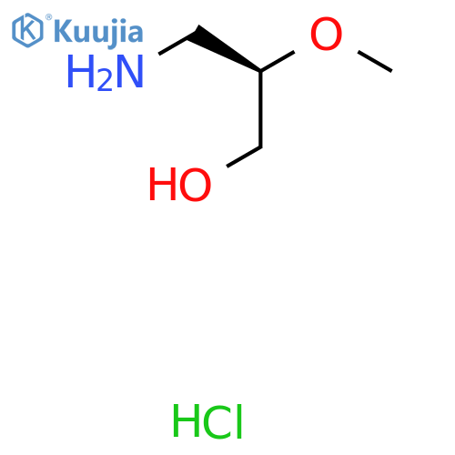 (2R)-3-Amino-2-methoxypropan-1-ol;hydrochloride structure