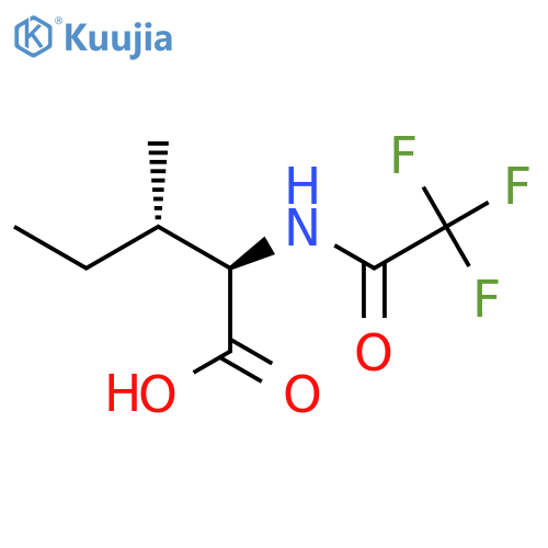 (2R,3S)-3-methyl-2-(2,2,2-trifluoroacetamido)pentanoic acid structure