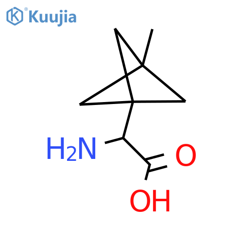2-Amino-2-(3-methyl-1-bicyclo[1.1.1]pentanyl)acetic acid structure