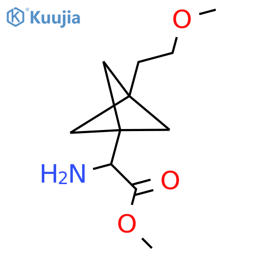 Methyl 2-amino-2-[3-(2-methoxyethyl)-1-bicyclo[1.1.1]pentanyl]acetate structure