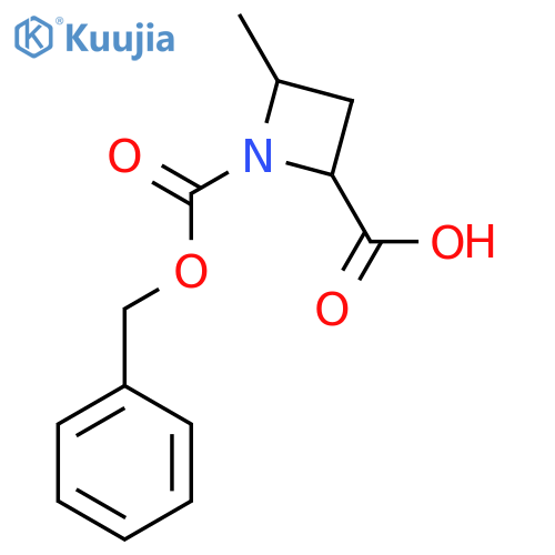 1-[(Benzyloxy)carbonyl]-4-methylazetidine-2-carboxylic acid structure