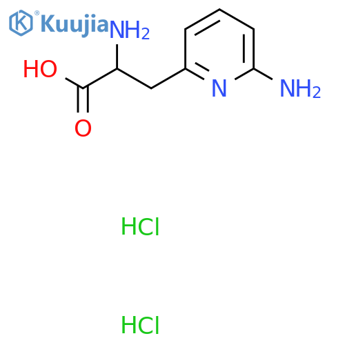 2-Amino-3-(6-aminopyridin-2-yl)propanoic acid dihydrochloride structure
