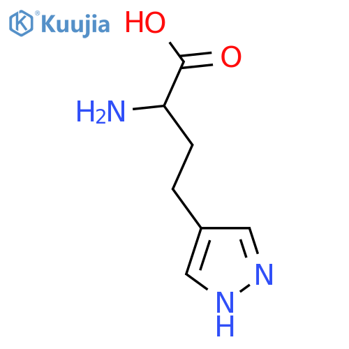 2-amino-4-(1H-pyrazol-4-yl)butanoic acid structure