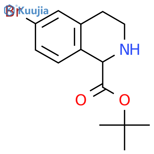 Tert-butyl 6-bromo-1,2,3,4-tetrahydroisoquinoline-1-carboxylate structure