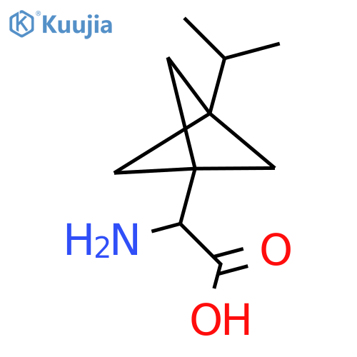 2-amino-2-(3-isopropyl-1-bicyclo[1.1.1]pentanyl)acetic acid structure
