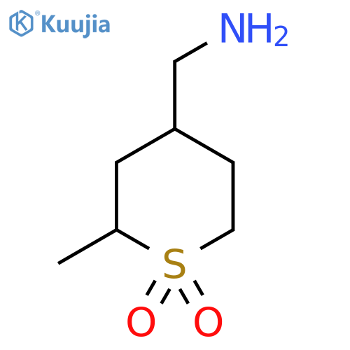 4-(Aminomethyl)-2-methyl-1lambda6-thiane-1,1-dione structure