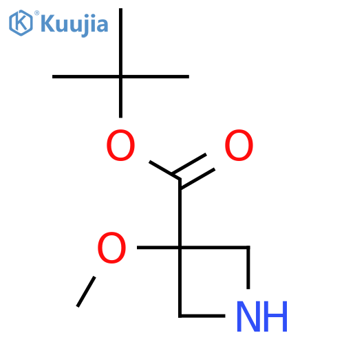 Tert-butyl 3-methoxyazetidine-3-carboxylate structure