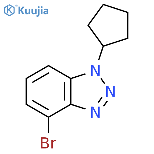 4-Bromo-1-cyclopentyl-1H-1,2,3-benzotriazole structure