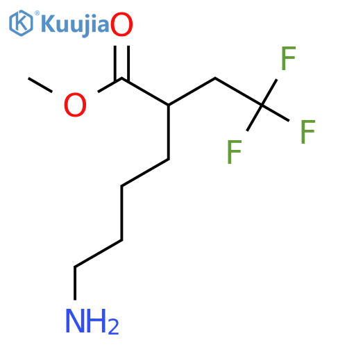 Methyl 6-amino-2-(2,2,2-trifluoroethyl)hexanoate structure