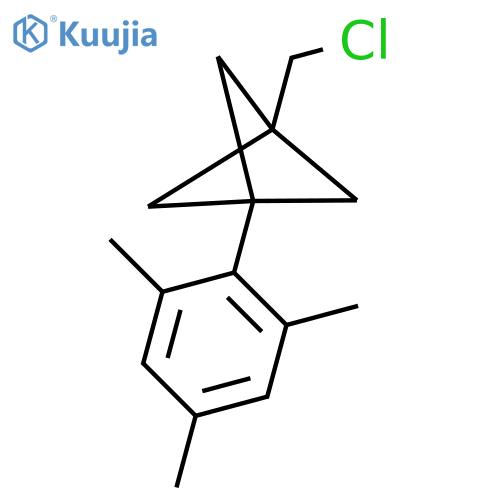 1-(Chloromethyl)-3-(2,4,6-trimethylphenyl)bicyclo[1.1.1]pentane structure