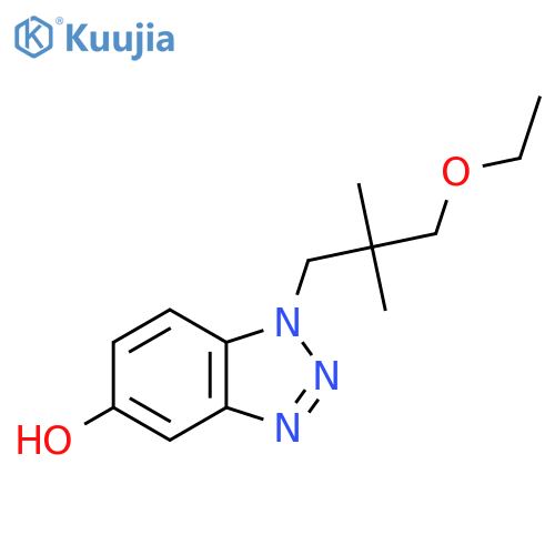 1-(3-ethoxy-2,2-dimethylpropyl)-1H-1,2,3-benzotriazol-5-ol structure