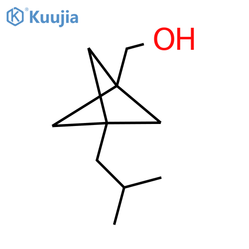 [3-(2-Methylpropyl)-1-bicyclo[1.1.1]pentanyl]methanol structure