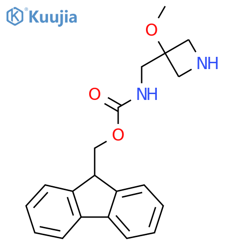 (9H-Fluoren-9-yl)methyl ((3-methoxyazetidin-3-yl)methyl)carbamate structure