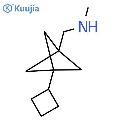 ({3-Cyclobutylbicyclo[1.1.1]pentan-1-yl}methyl)(methyl)amine structure