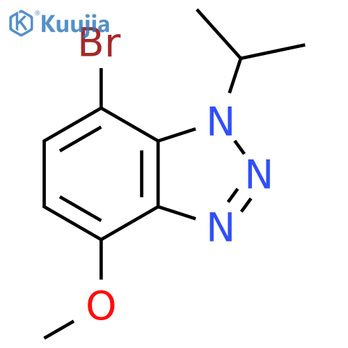 7-bromo-4-methoxy-1-(propan-2-yl)-1H-1,2,3-benzotriazole structure