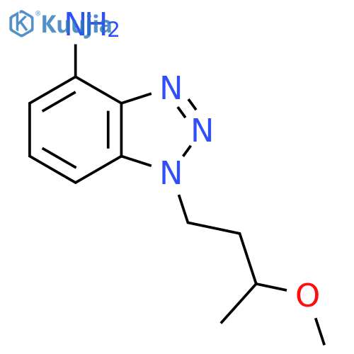 1-(3-methoxybutyl)-1H-1,2,3-benzotriazol-4-amine structure