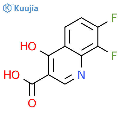 7,8-difluoro-4-hydroxyquinoline-3-carboxylic Acid structure
