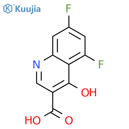 3-Quinolinecarboxylic acid, 5,7-difluoro-4-hydroxy- structure