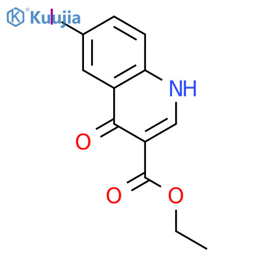 3-Quinolinecarboxylicacid, 4-hydroxy-6-iodo-, ethyl ester structure