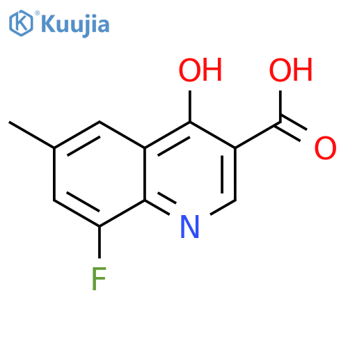 3-Quinolinecarboxylic acid, 8-fluoro-4-hydroxy-6-methyl- structure