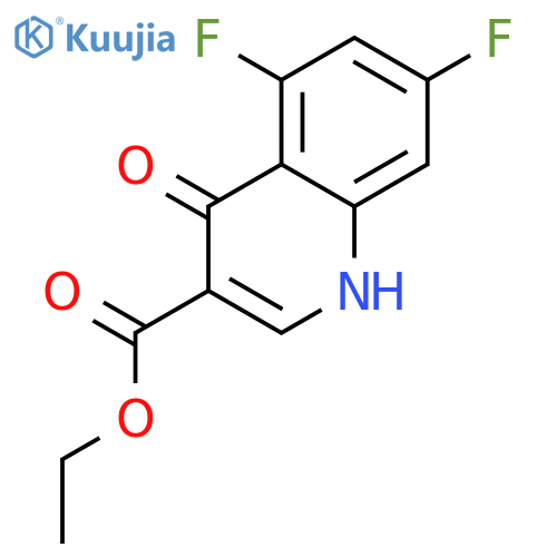 ethyl 5,7-difluoro-4-hydroxyquinoline-3-carboxylate structure
