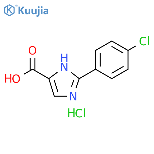 1H-Imidazole-5-carboxylic acid, 2-(4-chlorophenyl)-, hydrochloride (1:1) structure
