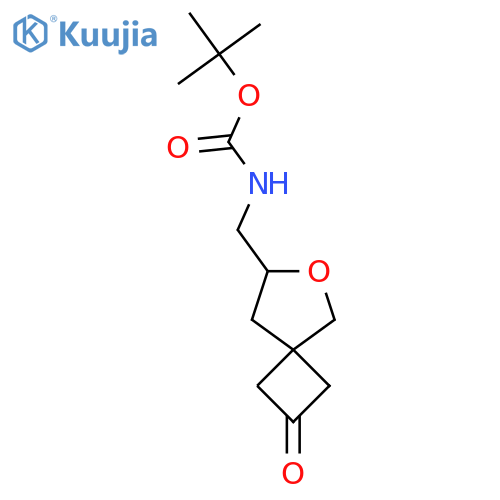 Tert-butyl N-[(2-oxo-6-oxaspiro[3.4]octan-7-yl)methyl]carbamate structure