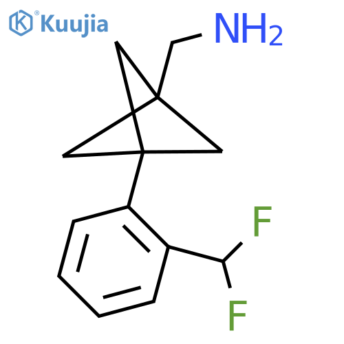 [3-[2-(Difluoromethyl)phenyl]-1-bicyclo[1.1.1]pentanyl]methanamine structure