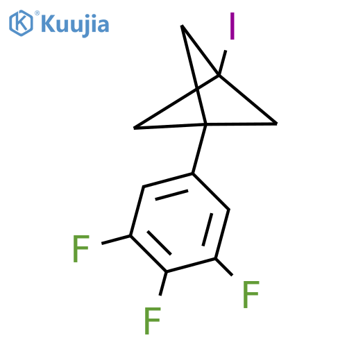 1-Iodo-3-(3,4,5-trifluorophenyl)bicyclo[1.1.1]pentane structure