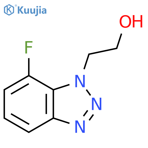 2-(7-fluoro-1H-1,2,3-benzotriazol-1-yl)ethan-1-ol structure