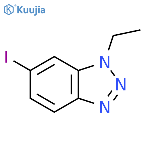 1-ethyl-6-iodo-1H-1,2,3-benzotriazole structure